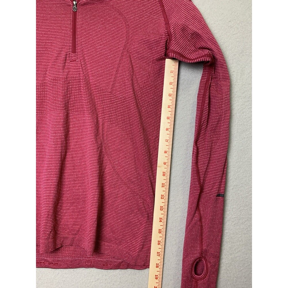 Lululemon Run Swiftly Tech Womans Size 10 1/4 Zip… - image 6